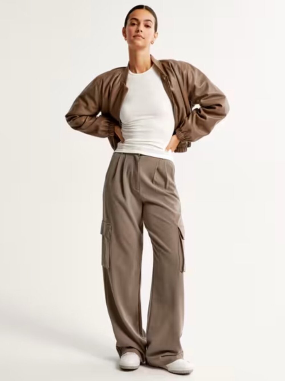 Abercrombie | LONG Sloane Lightweight Tailored Cargo Pant Trousers Size 27 Long